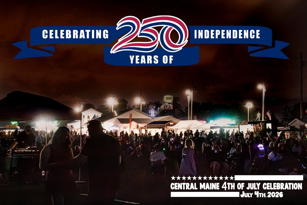 As the sun set on the Central Maine 4th of July Celebration, on America's 250th birthday, families danced under the lights, watched fireworks fill the sky, and closed out the night on the rides from Smokey's Greater Shows.